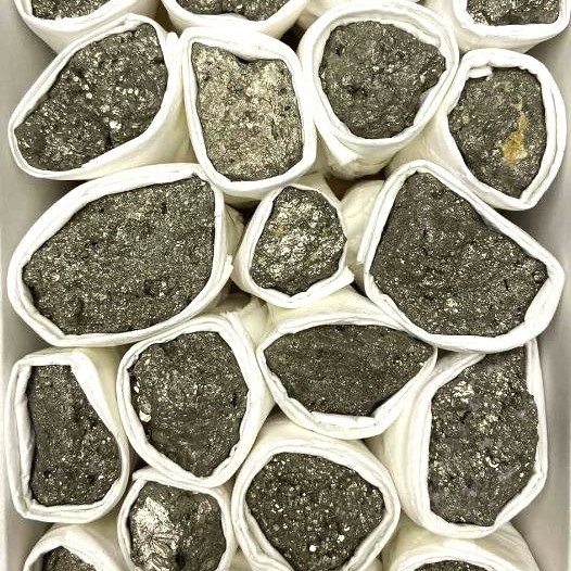 Souvenir Pyrite Geode, Assorted Sizes, Price per 100g, Weight from 10g to 50g