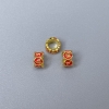 Findings Cloisonné Bead Rondelle Red Enamel, Diameter 5.5x3.5mm+/- Hole, Diameter 3.5mm Gold-Coloured Metal, 1 pc