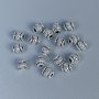 Findings Spacer Bead, Silver Metal Colour, Diameter 5x5mm+/-, Hole Diameter 1.8mm+/-, Pack of 40pcs