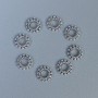 Findings Spacer Bead, Silver Metal Colour, Diameter 8x2mm+/-, Hole Diameter 3.5mm+/-, Pack 20g (~61pcs)