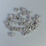 Findings Bead Insert, Silver-Coloured Metal, Diameter 3x4mm+/- Hole Diameter 2.5mm+/-, Packing 20g (~150 pcs)