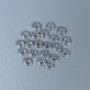 Findings Bead Insert, Silver-Coloured Metal, Diameter 6x2.5mm+/- Hole Diameter 2.5mm+/-, Packing 20g (~80 pcs)