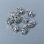 Spacer Bead Finding, Silver-Tone Metal, Diameter 7x9mm+- Hole, Diameter 1.8mm+- Pack of 20g (~15 pcs)