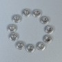 Spacer Bead Finding, Silver-Tone Metal, Diameter 6x2.5mm+- Hole, Diameter 2.5mm+- Pack of 20g (~77 pcs)