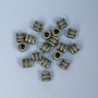 Bead Insert Findings, Bronze Metal Colour, Diameter 5x5mm+/- Hole Diameter 3mm+/-, Pack of 40