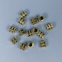 Bead Insert Findings, Bronze Metal Colour, Diameter 5x5mm+/- Hole Diameter 2.8mm+/-, Pack of 50
