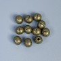 Insert Bead with Letter "I" Finding, Bronze Colour, Diameter 6x7mm+/- Hole, Diameter 1.8mm+/- Pack 28 pcs