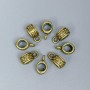 Bail Findings, Bronze Metal Colour, Size 11x6x5mm+/- Holes Diameter 4.5mm+/- and 2mm+/-, Pack of 20