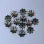 Bead Cap Findings, Bronze Metal Colour, Diameter 7x0.5mm+/- Hole Diameter 0.5mm+/-, Pack of 70