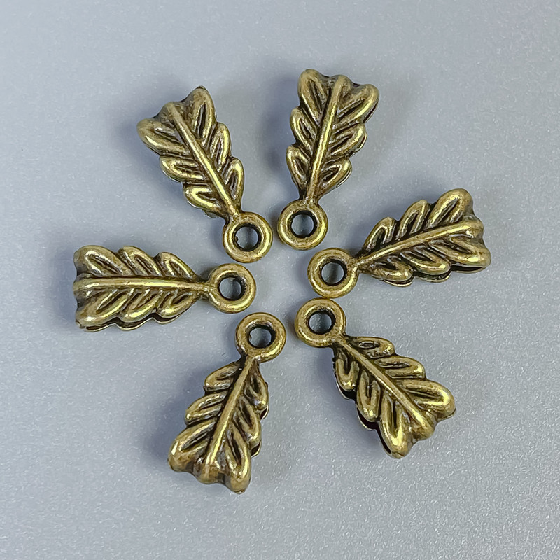 Bail Finding, Bronze Metal Colour, Size 14x7x5mm +/-, Holes Diameter 2.5mm +/- and 1.8mm +/-, Pack of 22pcs