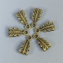 Bail Finding, Bronze Metal Colour, Size 14x7x5mm +/-, Holes Diameter 2.5mm +/- and 1.8mm +/-, Pack of 22pcs