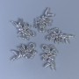Cupid Pendant Finding, silver-tone metal, size 23x14x3mm +/-, hole diameter 2.5mm +/-, pack 20g (~12 pcs)