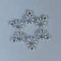 Bail Finding, Silver Metal Colour, Size 11x8x3mm+-, Hole Diameter 4mm+-, 1.5mm+-, Pack 20g (~32pcs)
