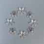 Bead Cap Finding, Silver Colour, Diameter 8x1mm+/- Hole, Diameter 1.8mm+/- Pack 20g (~100 pcs)