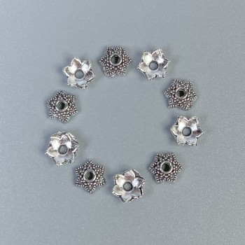 Bead Cap Finding, Diameter 6x1mm+-, Colour - Silver, 20g+- 150pcs+