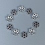 Bead Cap Findings, Silver Metal Colour, Diameter 7x1mm+- Hole Diameter 1.5mm+- Pack of 20g (~110pcs)