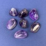 Natural Souvenir Stone Amethyst Tumbled ~ size 10x15-15x25mm (+-) ~ weight 2-5g +- /pc (price per 100g)