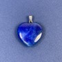 Heart Pendant Lapis Lazuli (Toned Stone) 25x25x8x30mm+