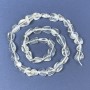 Rock Crystal Tumbled Beads on Thread, Diameter 7-12x9mm+/-, Length 40cm+