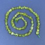 Chrysolite Beads on Thread Tumbled, Size 4-8x6mm+-, Length 42cm +