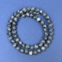 Lavrikite Beads on Fishing Line Smooth Round, Diameter 7mm+-, Length 39cm +