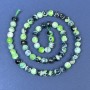 Agate Beads on Thread, Faceted Round, Diameter 6mm +/-, Length 37cm+