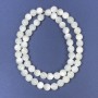 Mother-of-Pearl Beads on Fishing Line Smooth Round, Diameter 6mm+-, Length 39cm +