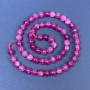 Rubellite Tourmaline Beads on Thread, Smooth Round, Diameter 6mm+-, Length 39cm+
