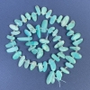 Larimar Tumbled Beads 12-6mm+/- with Seed Beads on Thread, Length 39cm+