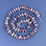 Lepidolite Tumbled Chip Beads 9x4mm+/- with Seed Beads on Thread, Length 38cm+
