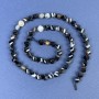 Agate Beads Faceted Rhombus 6x5mm +/- on String, Length 38cm+