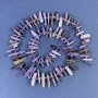 Charoite Chip Beads 15x3mm+/- with Seed Beads on a Thread, Length 40cm+