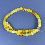 Agate Beads Cube 7x7mm +/- on Fishing Line, Length 37cm+