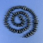 Agate Chip Beads 10x3mm+/- with Seed Beads on a Thread, Length 40cm+