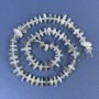Labradorite Chip Beads 9-12x3mm +/- with Seed Beads on String, Length 40cm+