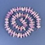 Kunzite Chip Beads 12-16x2-5mm +/- with Seed Beads on String, Length 40cm+