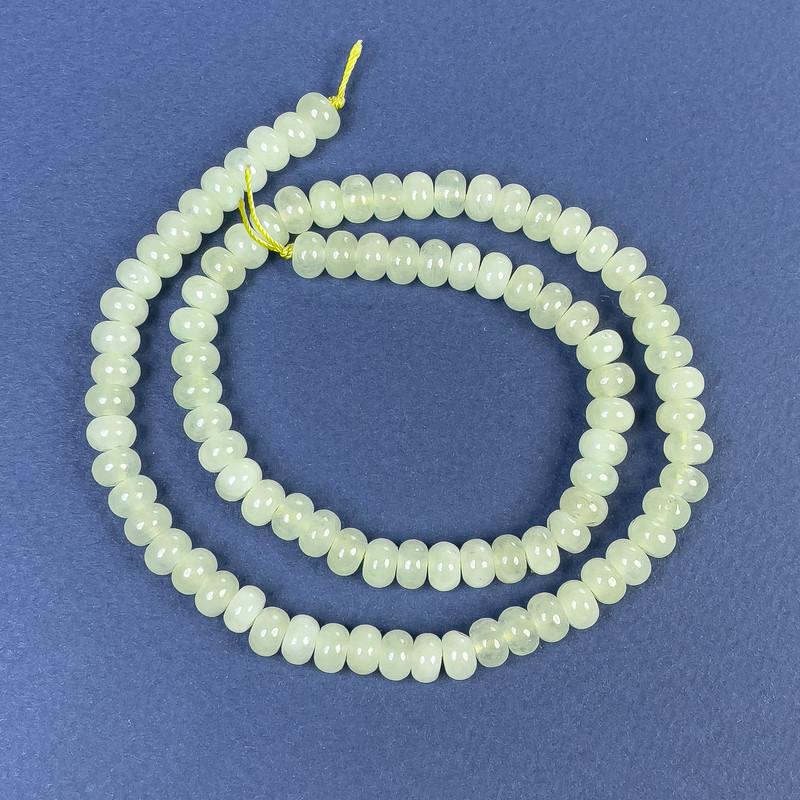 Onyx Rondelle Beads 6x4mm+/- on Thread, Length 38cm+