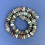 Jasper Hematite Chip Beads 9x3-5mm on Thread ± length 37cm