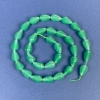 Nephrite Drop Beads 12x8mm+/- on Thread, Length 39cm+