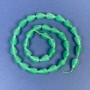 Nephrite Drop Beads 12x8mm+/- on Thread, Length 39cm+
