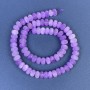 Amethyst Beads, Rondelle 8x5mm+/- on Thread, Length 38cm+