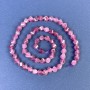 Tourmaline Beads Faceted Diamond 5x6mm+ on Thread, Length 38cm+