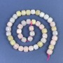 Morganite Faceted Cube Beads 9x9mm+/- on a Strand, Length 38cm+