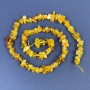 Amber Chip Beads 7-10x4mm+/- on Thread, Length 39cm+