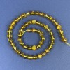 Amber Smooth Round Beads 8mm+/- on Thread, Length 39cm+