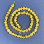 Amber Smooth Round Beads 6mm+/- on Thread, Length 39cm+