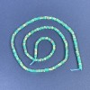 Variscite Square Rondelle Beads 2.5x1mm+/- on a Strand, Length 39cm+