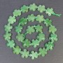 Jade Beads Natural Stone Flower, Diameter 15x6mm+- Hole, Diameter 1mm+- Seed Beads, Diameter 3mm, Length 41cm+