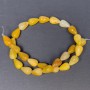 Honey Calcite Beads Natural Stone Drop, Diameter 15x10+- Hole, Diameter 1mm+-, Length 40cm+