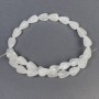 Rock Crystal Beads Natural Stone Drop, Diameter 15x10+- Hole, Diameter 1mm+-, Length 40cm+